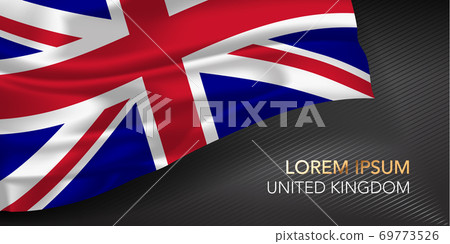 UK happy national day greeting card, banner with template text vector illustration 69773526
