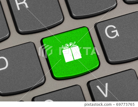 Computer keyboard with gift key Computer keyboard with gift key 69773765