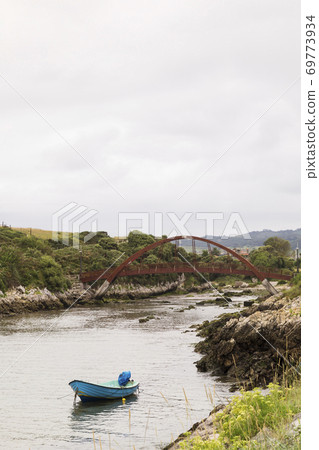small blue boat small blue boat 69773934