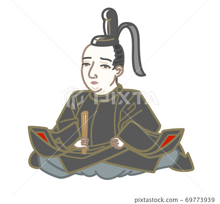 Hideaki Kobayakawa sitting statue 69773939