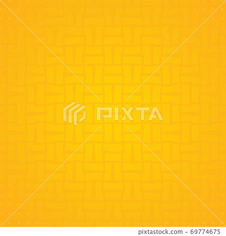 Line overlap pattern design halftone yellow banner 69774675