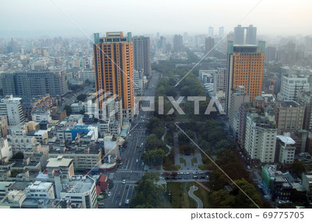 City bird's eye view City bird's eye view 69775705