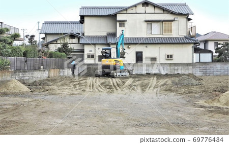 住宅區建築工地 69776484