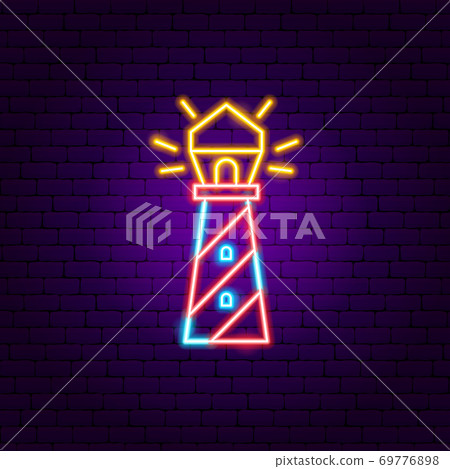 lighthouse neon sign