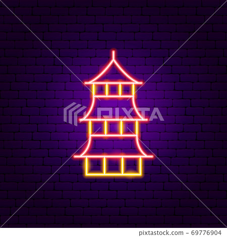 Pagoda Neon Sign 69776904
