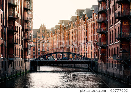 The Warehouse District or Speicherstadt in Hamburg. The Warehouse District or Speicherstadt in Hamburg. 69777902
