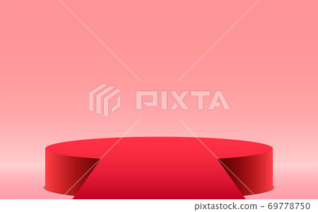 red podium in the red room red podium in the red room 69778750