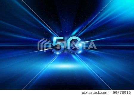 Light abstract and 5G radio image CG 69778916