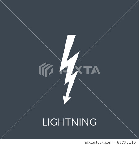 Lightning Vector Icon Lightning Vector Icon 69779119