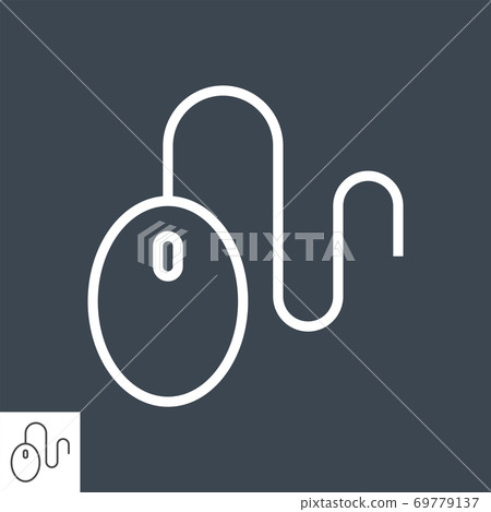 Computer Mouse line icon - Stock Illustration [69779137] - PIXTA