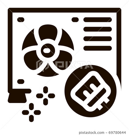 Conditioner Repair Cleaning Vector Icon 69780644