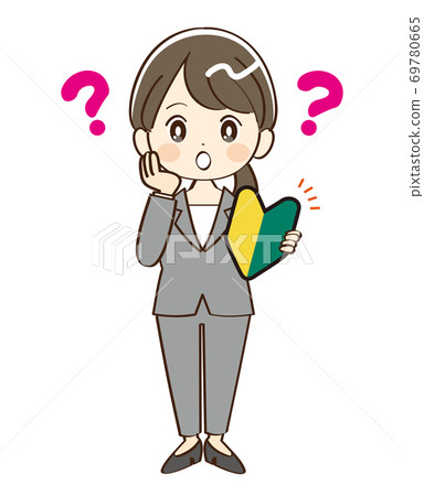 Woman, suit, beginner, doubt 69780665