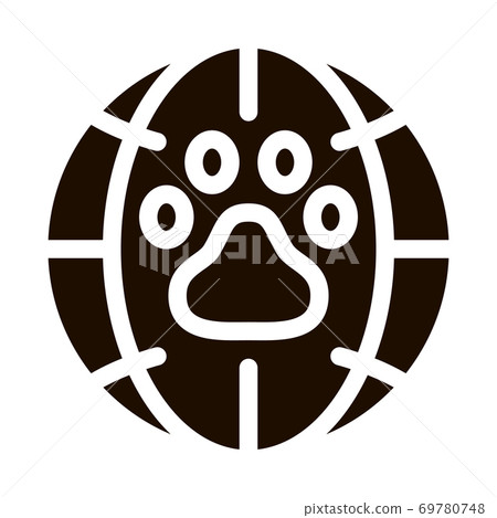 Animal Trail Planet Earth Vector Icon Animal Trail Planet Earth Vector Icon 69780748
