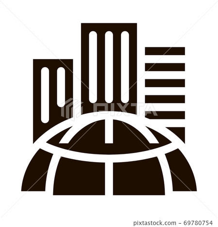 Skyscraper Earth Problem Vector Icon Skyscraper Earth Problem Vector Icon 69780754