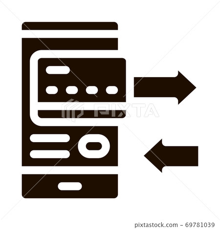 Payment By Mobile Phone Vector Icon 69781039