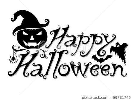 Halloween text banner Halloween text banner 69781745