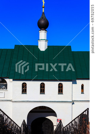 Gate church of St. Sergius of Radonezh in Transfiguration monastery in Murom, Russia Gate church of St. Sergius of Radonezh in Transfiguration monastery in Murom, Russia 69782055