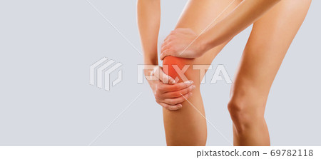 Pain, injury to the knee. 69782118