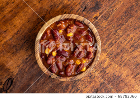 Chili con carne. Mexican food with beans. 69782360