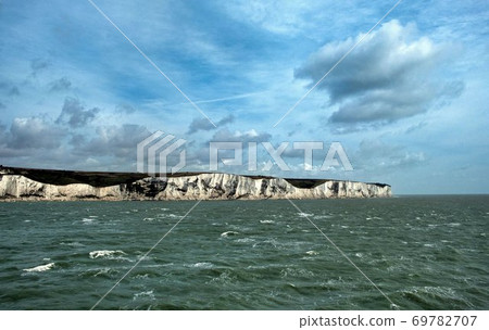white cliffs of dover grass clear sky sea england white cliffs of dover grass clear sky sea england 69782707