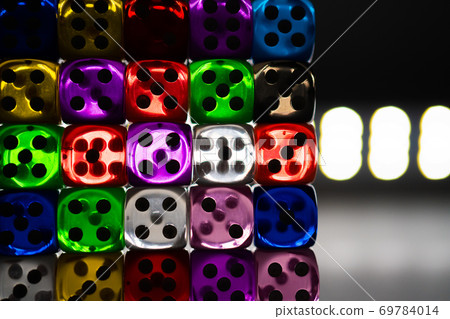 Dice colorful Dice colorful 69784014