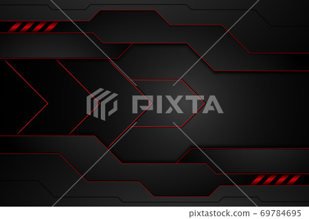 metal plate black and contrast red on steel metal plate black and contrast red on steel 69784695