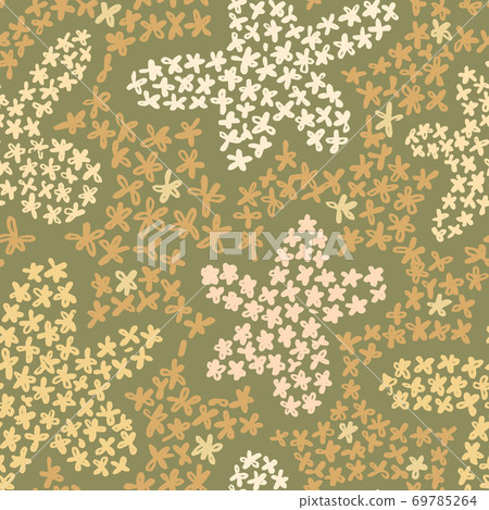 floral background with cute daisies. Ditsy ornament. 69785264