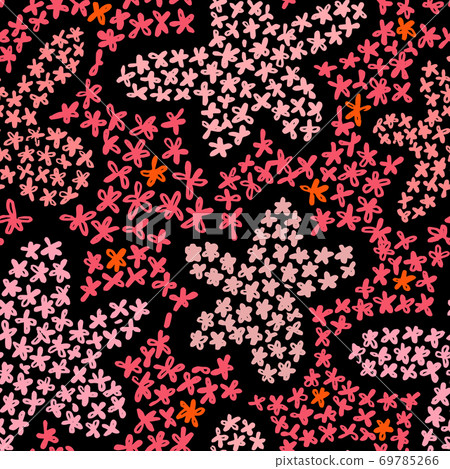 floral background with cute daisies. Ditsy ornament. floral background with cute daisies. Ditsy ornament. 69785266