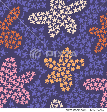 floral background with cute daisies. Ditsy ornament. floral background with cute daisies. Ditsy ornament. 69785267
