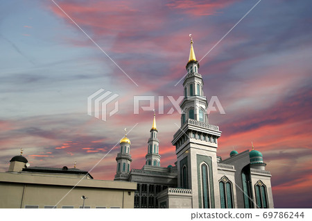 Moscow Cathedral Mosque, Russia -- the main mosque in Moscow Moscow Cathedral Mosque, Russia -- the main mosque in Moscow 69786244