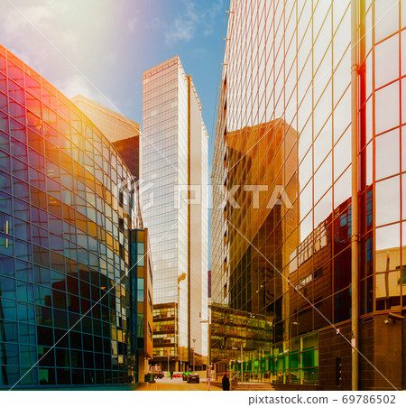 financial district of the city financial district of the city 69786502