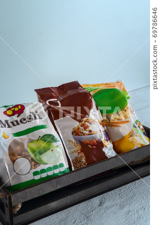 Texture background of large fresh blue plums. 69786646