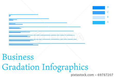 Blue-based infographics, graphs, charts and tables 69787207