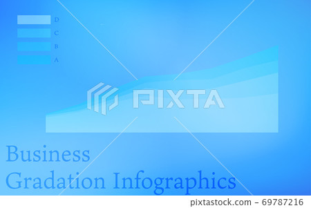 Blue-based infographics, graphs, charts and tables 69787216