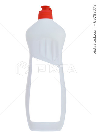 Hygienic white plastic detergent bottle. Cosmetic, 69788378