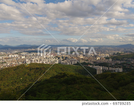 National Park, Mount Bukhan, downtown Seoul, view, scenery 69789285