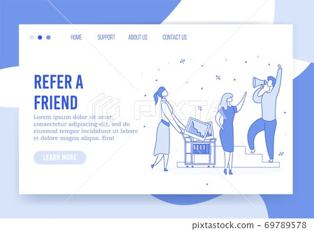 Digital marketing business technology landing page 69789578