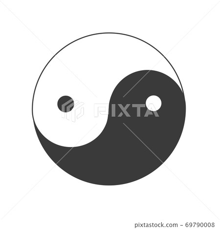 Ying yang vector symbol of harmony and balance 69790008