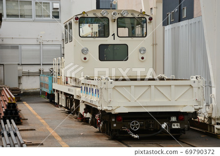 Tokyo subway track motor car 69790372