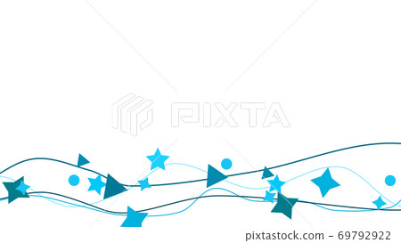 CG Star Triangle Circle CG object and line background 69792922
