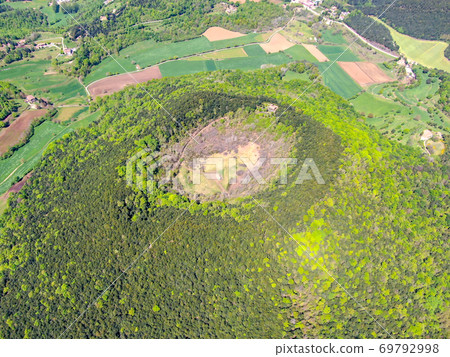 The Santa Margarida Volcano is an extinct volcano in the comarca of Garrotxa, Catalonia, Spain. The Santa Margarida Volcano is an extinct volcano in the comarca of Garrotxa, Catalonia, Spain. 69792998