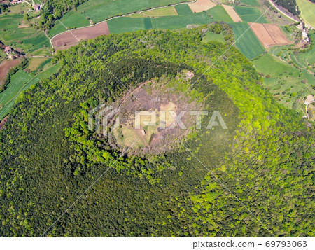 The Santa Margarida Volcano is an extinct volcano in the comarca of Garrotxa, Catalonia, Spain.  69793063