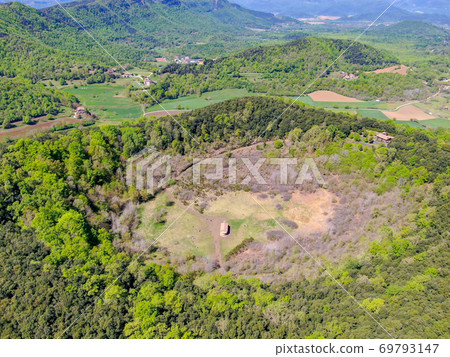 The Santa Margarida Volcano is an extinct volcano in the comarca of Garrotxa, Catalonia, Spain.  69793147