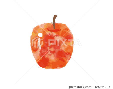 水彩蘋果的插圖 69794203