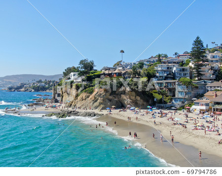 Aerial view of Laguna Beach coastline, California Aerial view of Laguna Beach coastline, California 69794786