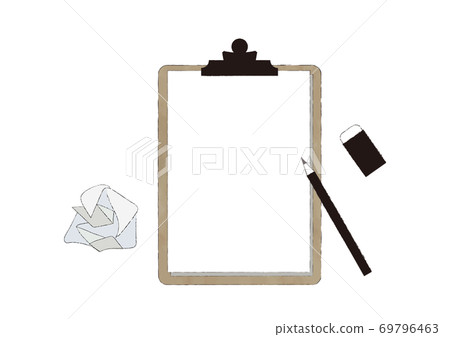 Binders, writing utensils and paper scraps Binders, writing utensils and paper scraps 69796463