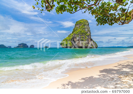 Railay Beach in Krabi province, Thailand. Railay Beach in Krabi province, Thailand. 69797000