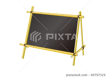 Illustration of Shiratake-gumi self-supporting signboard 69797329