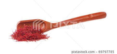 saffron threads an isolated on white background saffron threads an isolated on white background 69797785