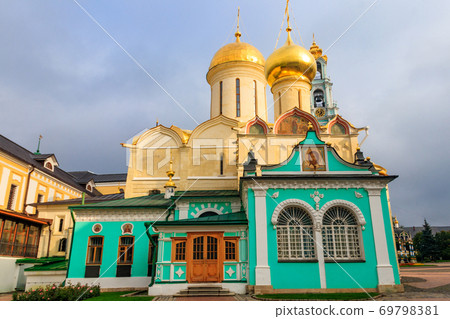 Trinity Cathedral of Trinity Lavra of St. Sergius in Sergiev Posad, Russia 69798381